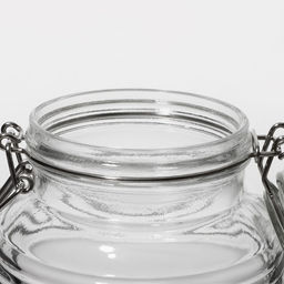 Банка для сыпучих Доляна «Уют», 2.1 л, 12×19 см, с бугельным замком, стекло, прозрачная