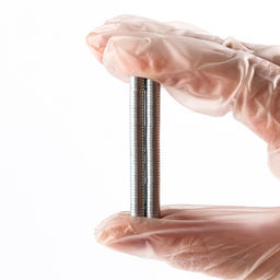 Магнит неодимовый, размер 1 шт. — 5×5×1 мм, набор 100 шт.