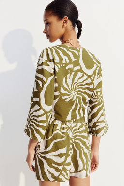 Blusa con nudo decorativo - H&m фото 4
