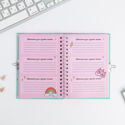 Анкета в твердой обложке на замочке Анкета енотик, А6 40 л - Artfox фото 21