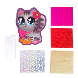 Аппликация фольгой Маленький котёнок - Школа талантов фото 3