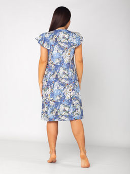 Халат женский кулирка на молнии МОДНИЦА ГОЛУБОЙ - Домтрик фото 6