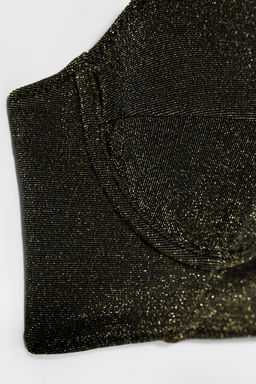 SPARKLY BIKINI TOP KATE MOSS X ZARA  фото 8