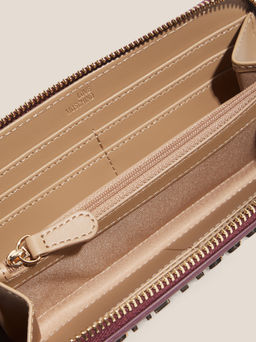 Женский кошелёк LOVE MOSCHINO SLG LAMINATED BOLD LOVE Артикул 4560644, фиолетово-бордовый