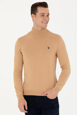 U. S. Polo Assn Мужской базовый свитер песочного меланжа - U.s. polo assn фото 15