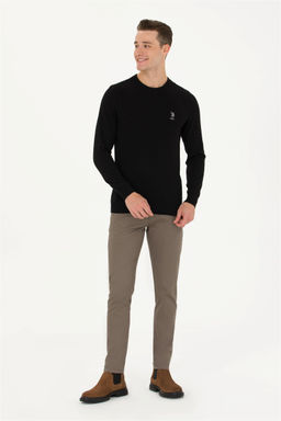 Мужской черный базовый свитер - U.s. polo assn фото 4