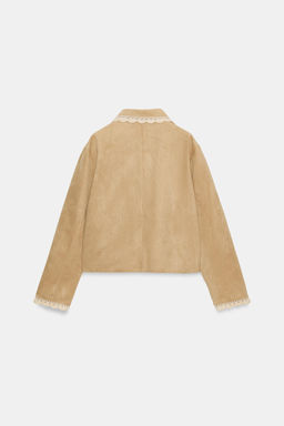 FAUX SUEDE JACKET - Zara фото 9