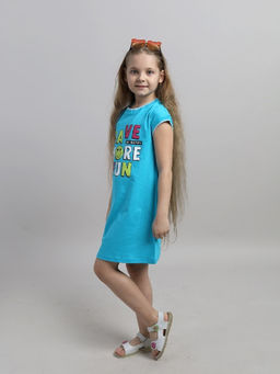 CRB wear/ CSKG 63813-40-408 Платье для девочки,бирюзовый/Ex.Cherubino фото 2