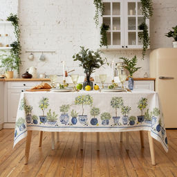 Скатерть «Этель» Olives, 149×220 см, 100% хлопок, репс 210 г/м²