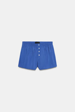 SHORTS FLUIDOS GOMA BOTONES / Cobalto - Zara фото 4