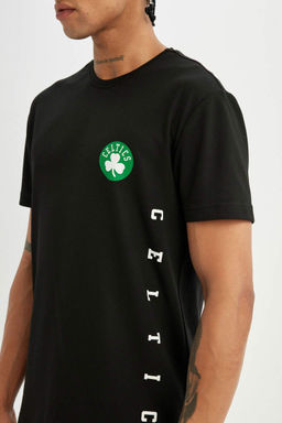 DeFactoFit Футболка стандартного кроя NBA Boston Celtics с круглым вырезом из плотной ткани с короткими рукавами фото 5