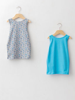 Bisiklet Yaka Pamuklu Erkek ?ocuk Atlet 2li - Waikiki фото 2