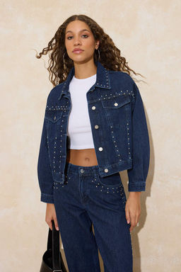 Mavi Trok Detayl? Trucker 100% Pamuk Denim Ceket TWOSS26CE00007 - Trendyolmilla фото 4