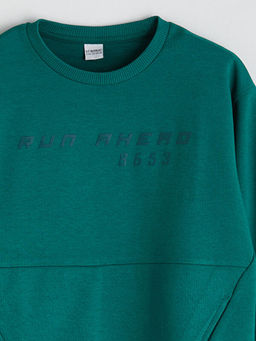 Bisiklet Yaka Erkek ?ocuk Sweatshirt