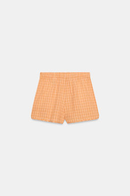 SHORTS CUADROS / Naranja - Zara фото 8