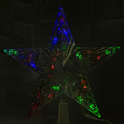 Электрогирлянда-наконечник "Звезда" светящаяся, цветная
