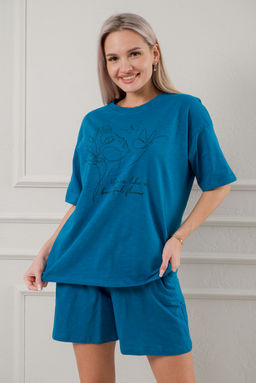 Пижама женская из кулирки Дива бирюза