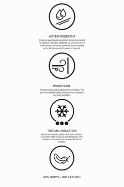 DOWN AND FEATHER PUFFER JACKET WITH REMOVABLE HOODIE, WATER-RESISTANT AND WINDPROOF COLOUR BLOCK RECCO® SYSTEM SKI COLLECTION - Zara фото 12