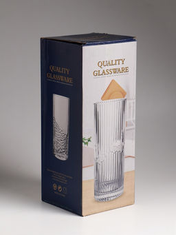 Ваза для цветов «Вигдис», 29.5×12 см, стекло, прозрачная