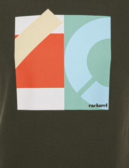 Haki Bisiklet Yaka Slim Fit T-Shirt - Cacharel фото 6