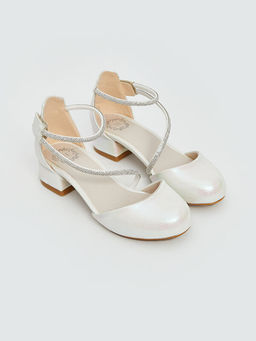 Ta?l? K?z ?ocuk Topuklu Ayakkab?