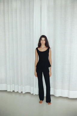 CREPE FLARE TROUSERS - Zara фото 8