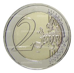 2 евро 2019 года Греция  100 лет со дня рождения Манолиса Андроникоса