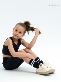 Костюм Тренд лапша черный - Sovalina фото 23