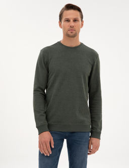 Koyu Haki Regular Fit Sweatshirt - Pierre cardin фото 3