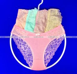Цена за 5 шт. Трусы женские Турция кружевная попа арт. 83004 (84004) 3XL (50-52)