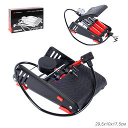 Насос ножной с манометром COMIRON FUJIN 3, стальная рама, стальной цилиндр Presta-Schrader-Dunlop, 8,3 бар. Три поршня. /уп 10 - Галеонтрейд фото 6