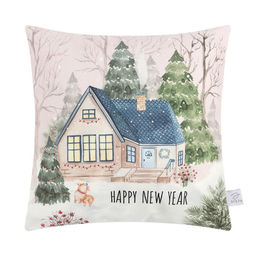 Наволочка декоративная новогодняя «Этель. New Year», 40×40 см, велюр