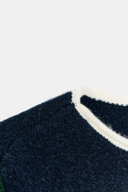 COLOUR BLOCK KNIT SWEATER - Zara фото 9