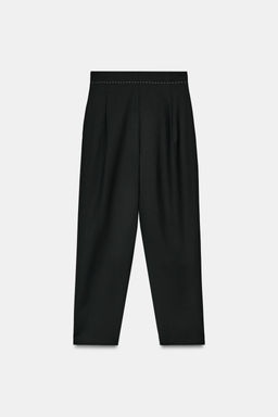 ZW COLLECTION LIMITED EDITION TOPSTITCHING TROUSERS - Zara фото 6