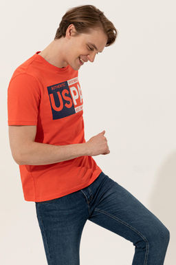 Erkek K_rm_z_ Bisiklet Yaka Ti__rt