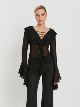 Infinity /  Блузка жен. Fitzgeralda черный - Infinity Lingerie фото 3