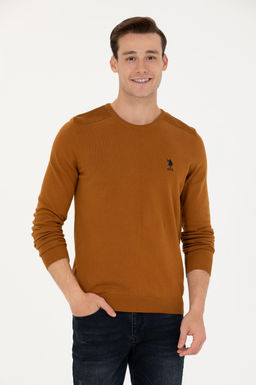 Мужской базовый свитер кокосового цвета Неожиданная скидка в корзине - U.s. polo assn фото 2