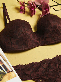 Balenli Dolgusuz Dantelli Straplez S?tyen