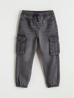 Beli Lastikli Erkek ?ocuk Jogger Jean Pantolon