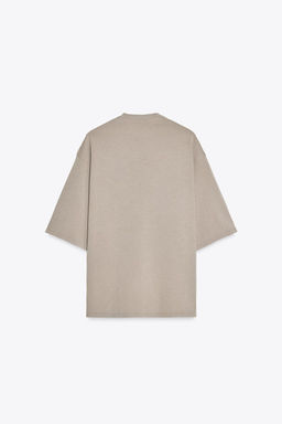 WASHED EFFECT INTERLOCK T-SHIRT - Zara фото 12