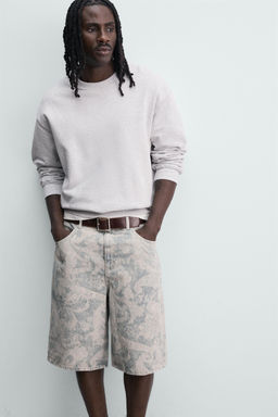 BERMUDA JOGGER RELAXED FIT INTERLOCK / Azul lavado - Zara фото 5