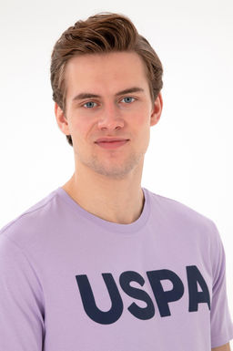 Erkek Regular Fit Bisiklet Yaka Lila Basic Ti__rt Sepette S_rpriz _ndirim - U.s. polo assn фото 2