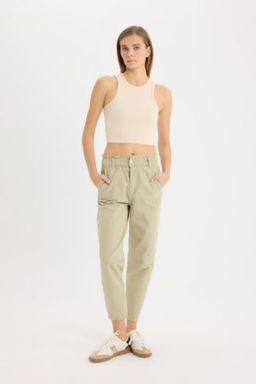 Paperbag Gabardin Pantolon Standart Paca Cepli
