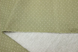 Сатин Пшено на оливково-бежевом, ш.2.35м, хлопок-100%, 110гр/м.кв - Купава фото 4