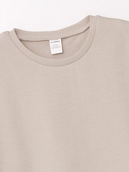 Bisiklet Yaka Uzun Kollu Basic Erkek Bebek Sweatshirt ve Tayt Pantolon 2li - Waikiki фото 3