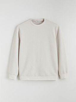 Bisiklet Yaka Erkek Sweatshirt