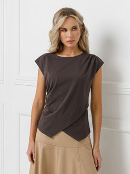 Топ с драпировкой