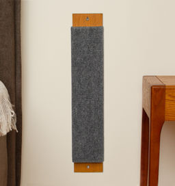 Когтеточка настенная из ковролина, с мятной пропиткой, серая 54*10*2см 99ред99 я84102 я84102
