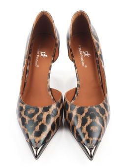 06-808A-6PC BLACK/LEOPARD Туфли женские (натуральная кожа)