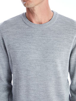 Bisiklet Yaka Erkek Triko Kazak